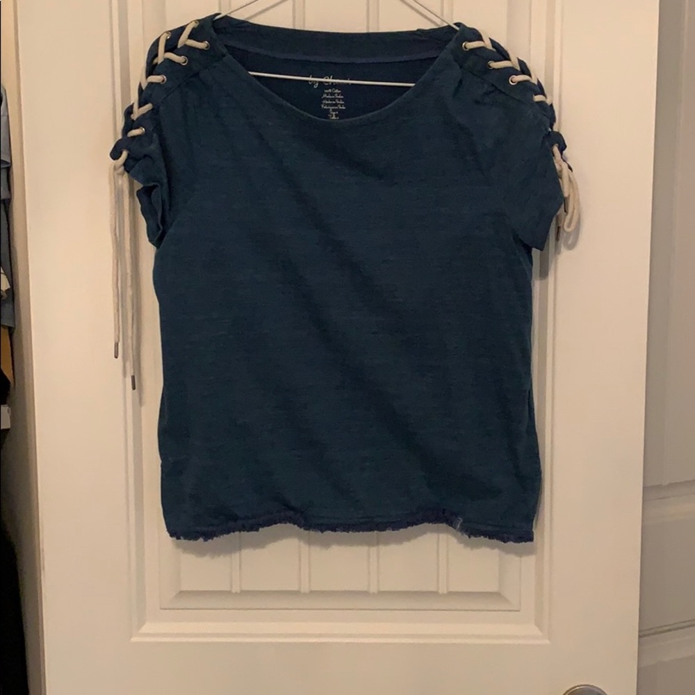 dark blue short sleeve